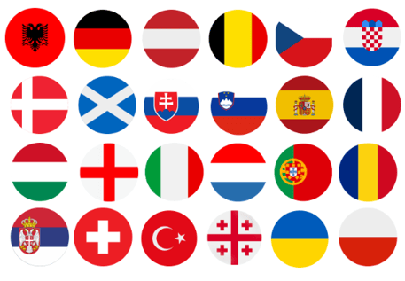 drapeuax euro 2024 - centres manor